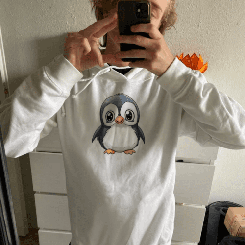 Kawaii Penguin Unisex Hoodie photo review
