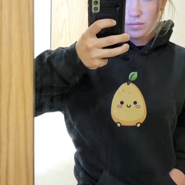 Kawaii Pear Unisex Hoodie photo review