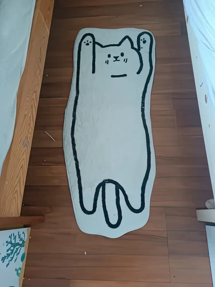 Kawaii Fashion Cute Cartoon Special-shaped Carpet Mat photo review