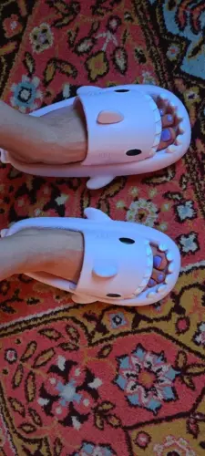 Kawaii Shark Slides Slippers photo review