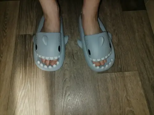 Kawaii Shark Slides Slippers photo review