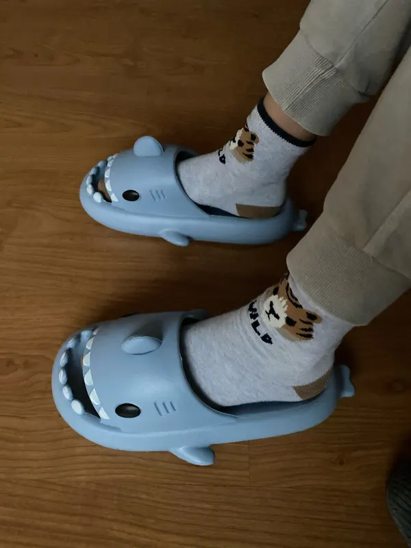 Kawaii Shark Slides Slippers photo review