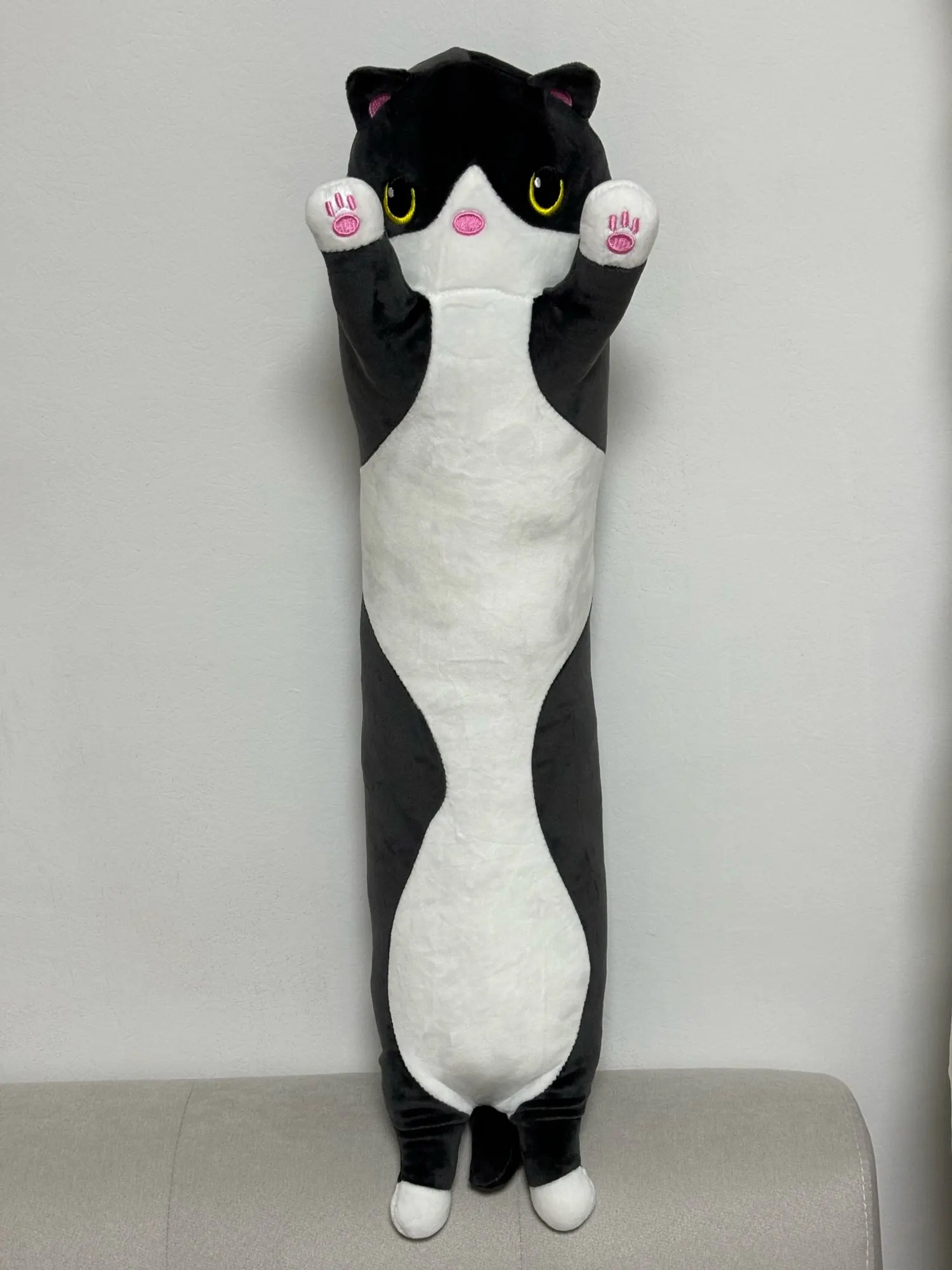 Kawaii Long Cat Plush Pillow photo review