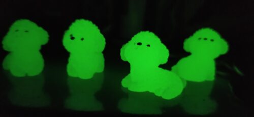 Glow in the Dark Poodle Figurines photo review