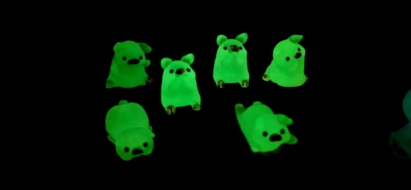 Glow in the Dark Piglets Figurines photo review