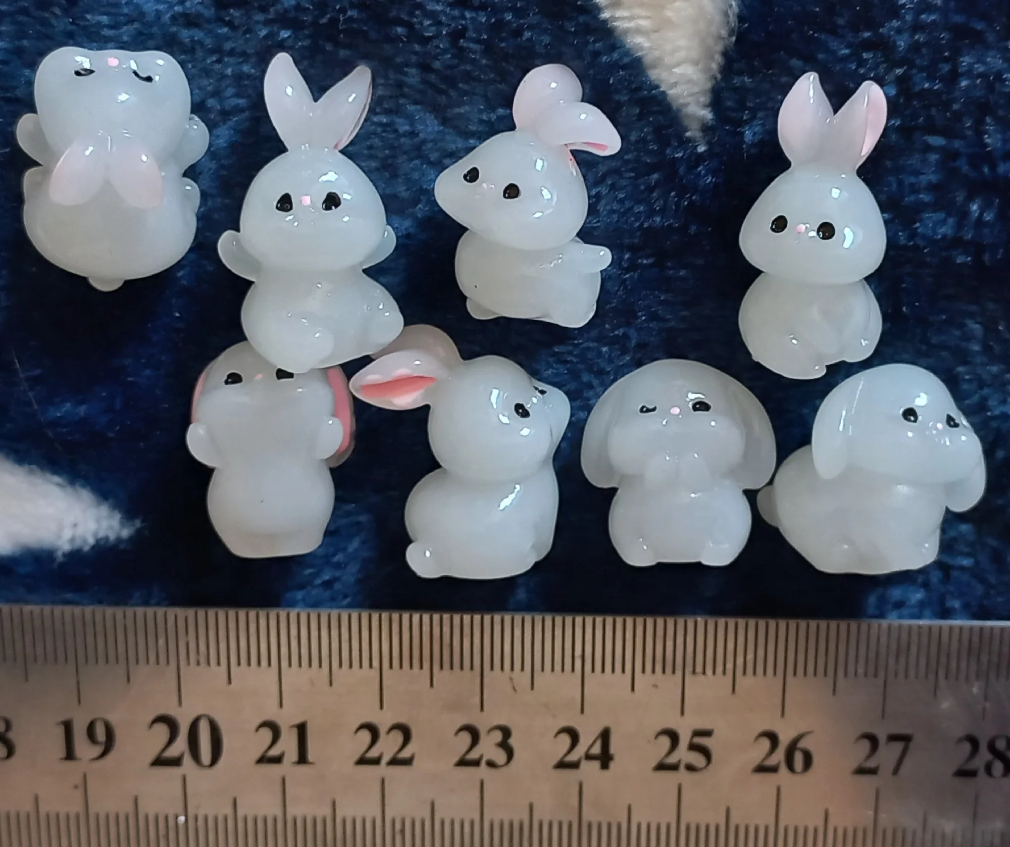 Glow in the Dark Bunnies Figurines photo review