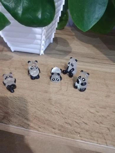 Glow in the Dark Panda Figurines photo review