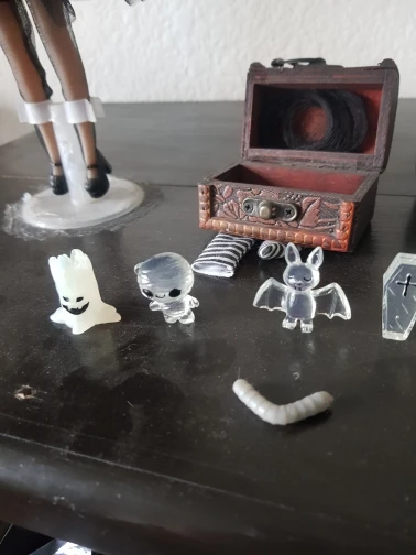 Halloween Ghost Glow in the Dark Figurines Set 8pcs photo review