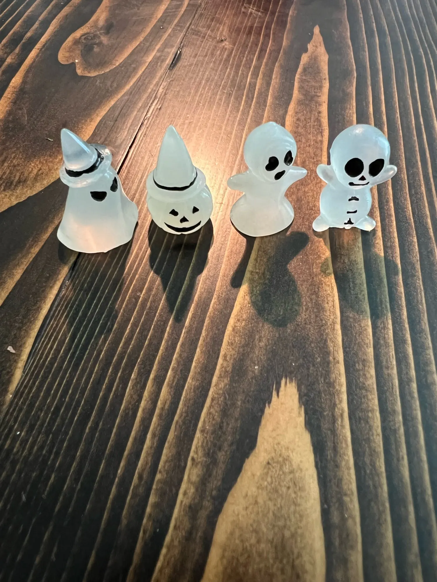 Halloween Ghost Glow in the Dark Figurines Set 8pcs photo review