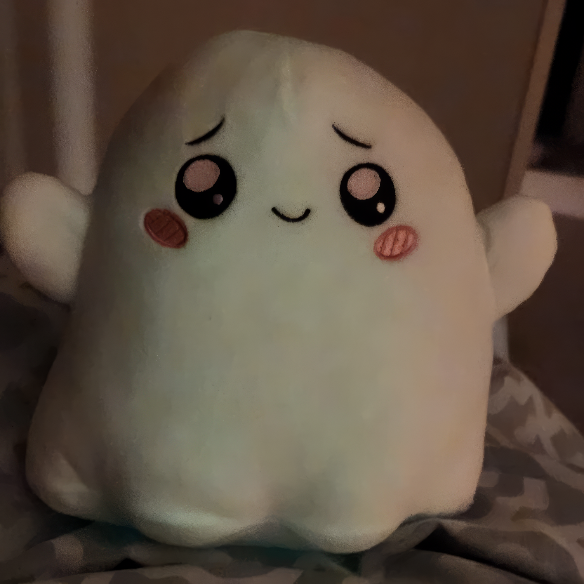 Kawaii Glow in the Dark Ghosty Plush Toy photo review