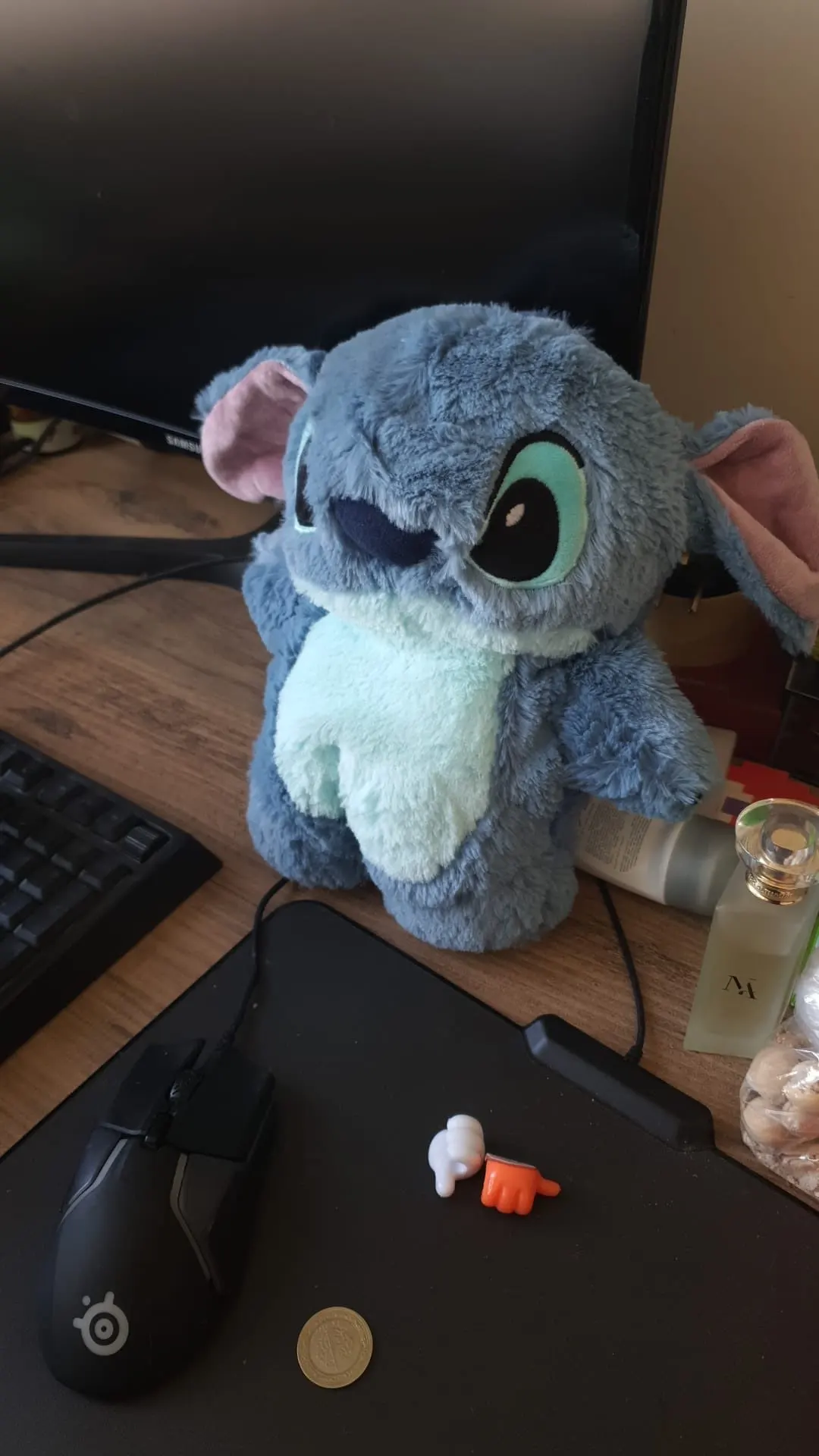 Plush Stitch Toy with Hot Water Bag photo review