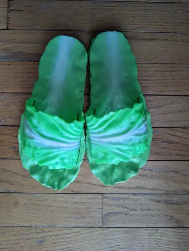 Cabbage-Shaped Beach Slippers photo review