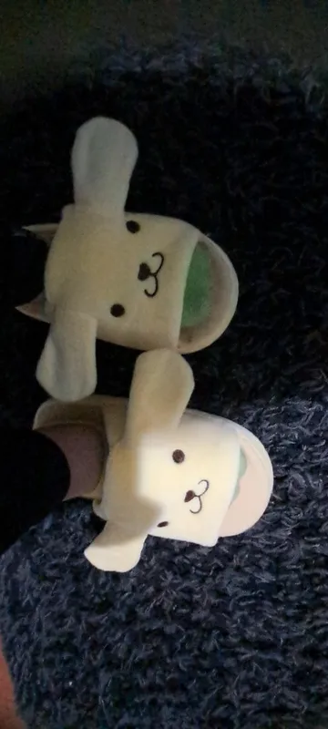 Kawaii Sanrio Characters Movable Ears Plush Slippers photo review