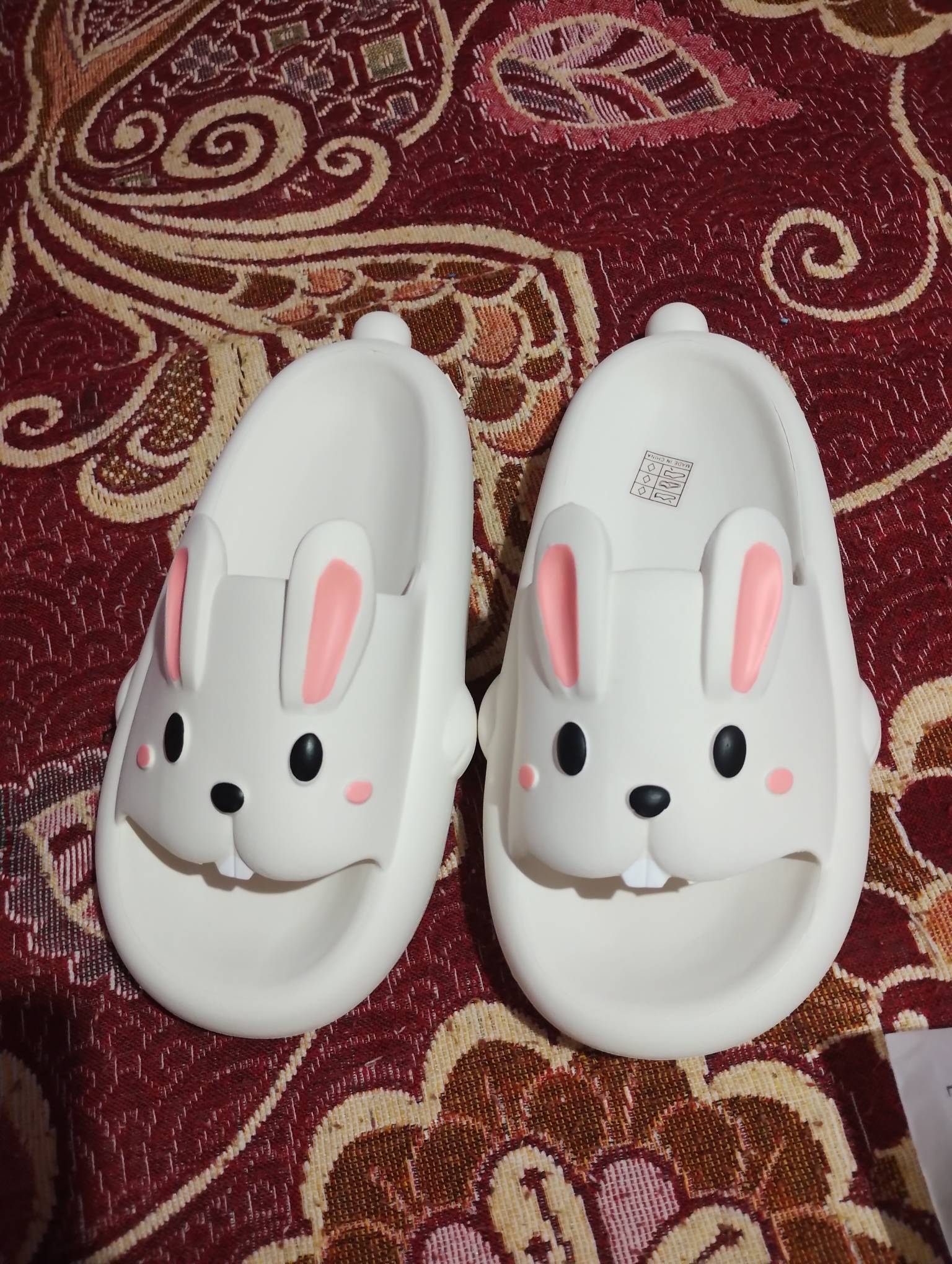 Cute Cartoon Rabbit Slippers photo review