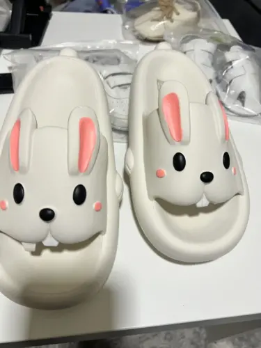 Cute Cartoon Rabbit Slippers photo review