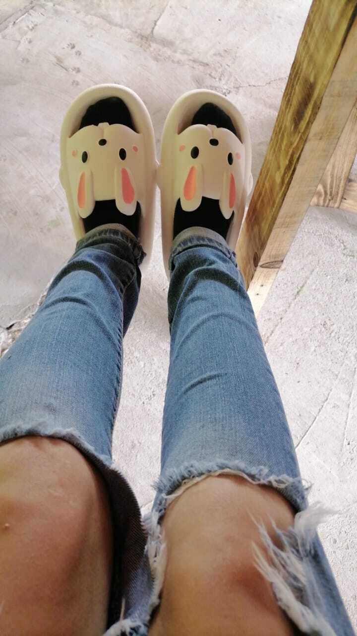 Cute Cartoon Rabbit Slippers photo review