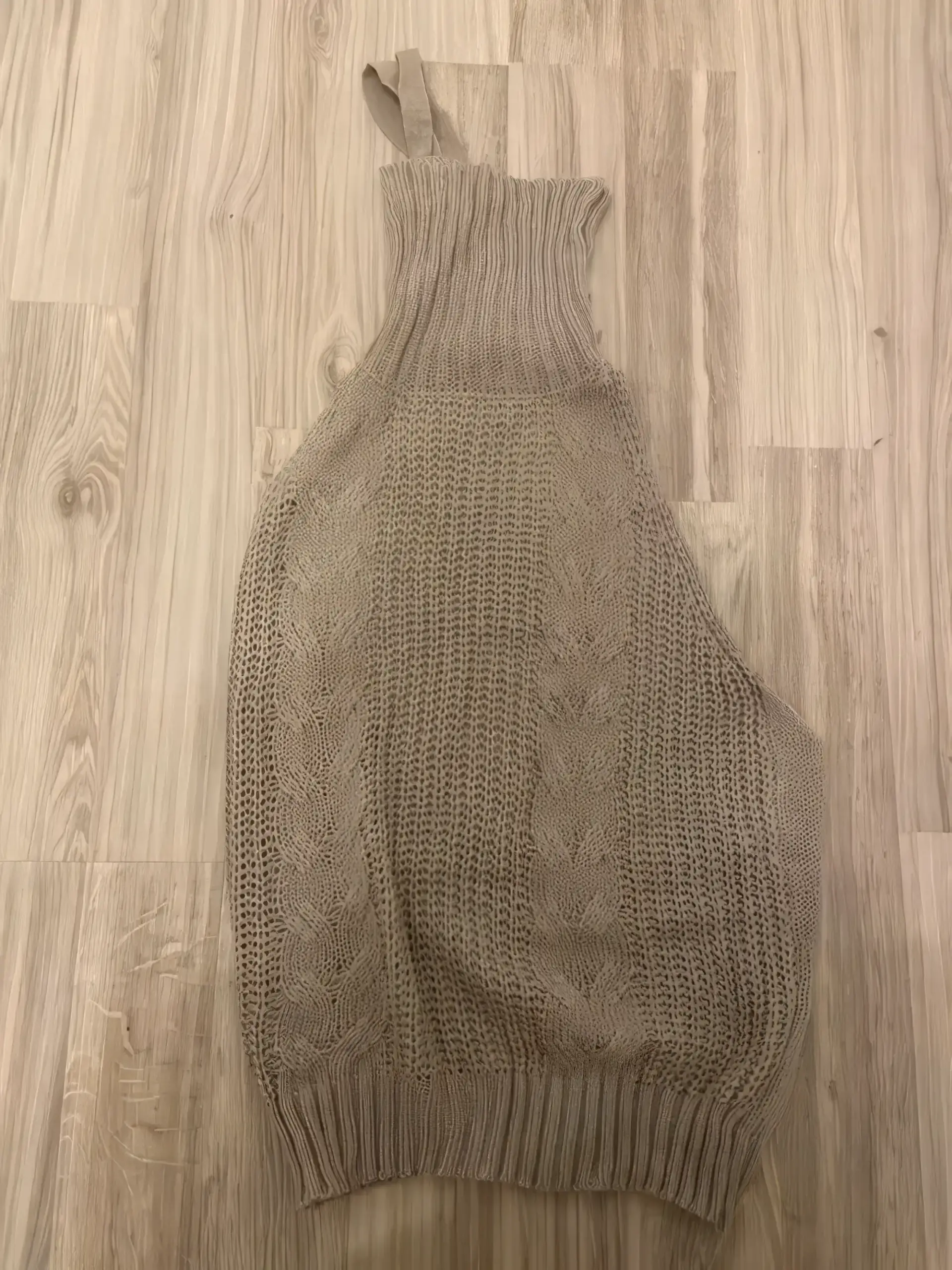 Sexy Backless Off Shoulder Knitted Virgin Killer Sweater photo review