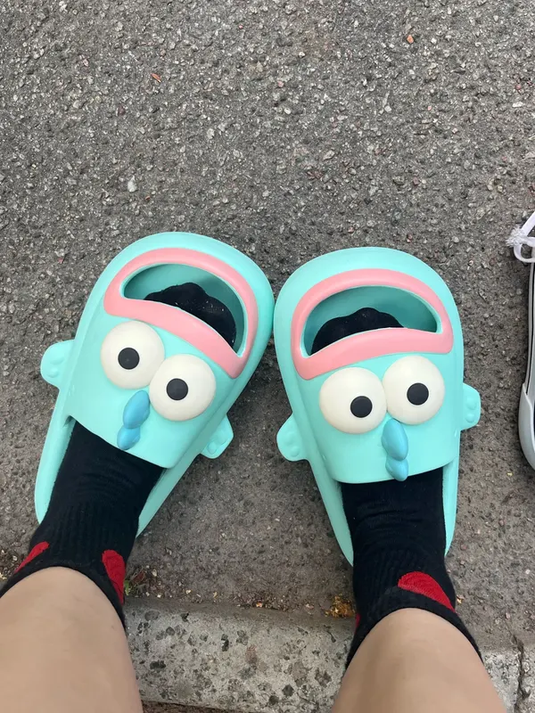 Funny Cartoon Faces Slippers photo review