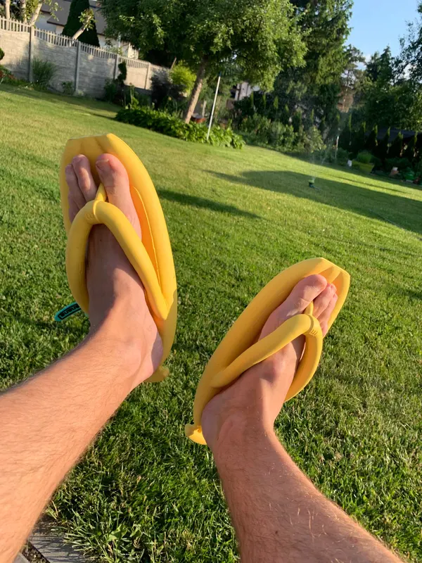 Cute Banana-Shaped Beach Slippers photo review