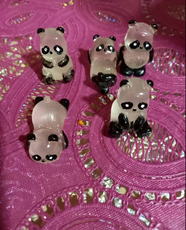 Glow in the Dark Panda Figurines photo review