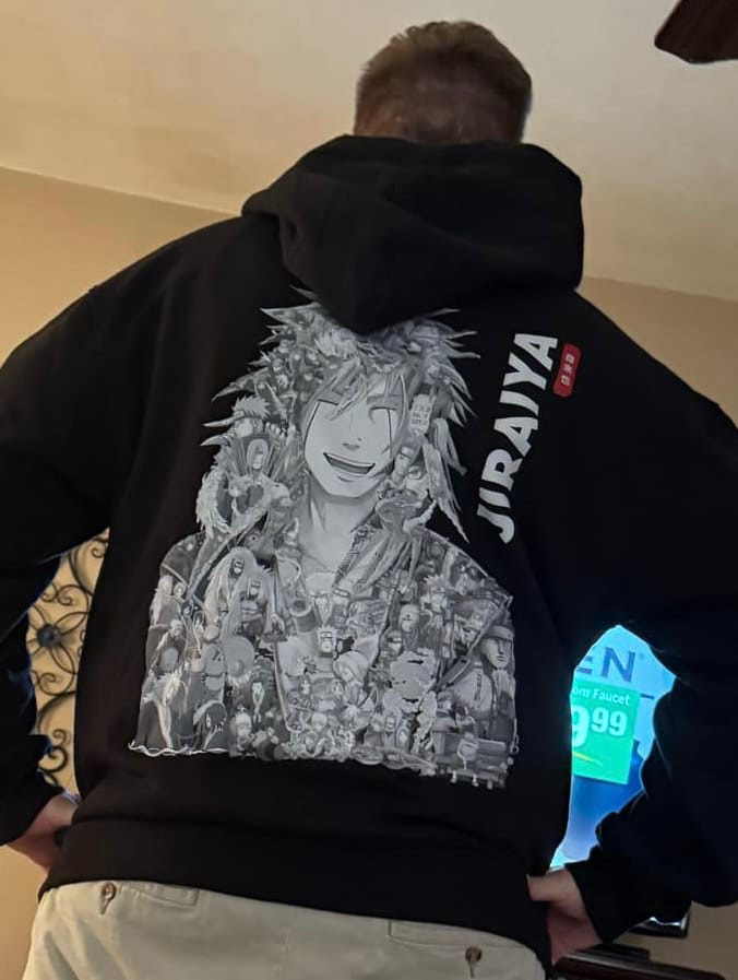 JIRAIYA BLACK & WHITE HOODIE photo review