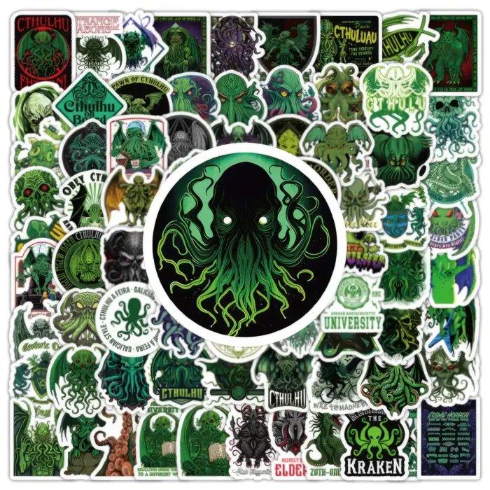 Cute Goth Lovecraftian Style Monsters Stickers 10/30/50/100PCS