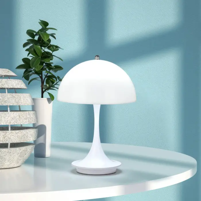 Modern USB-Charged Mushroom Table Lamp