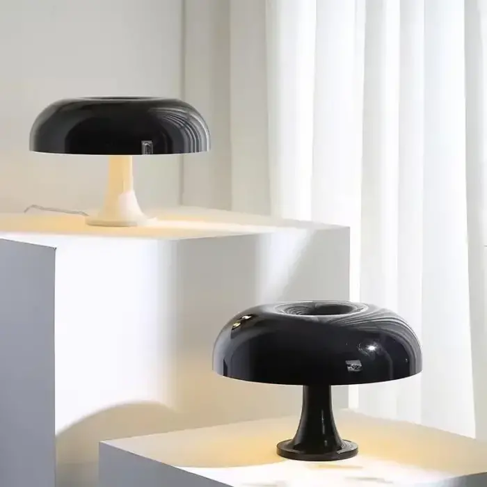 Wide Cap Small Stem Mushroom Table Lamp