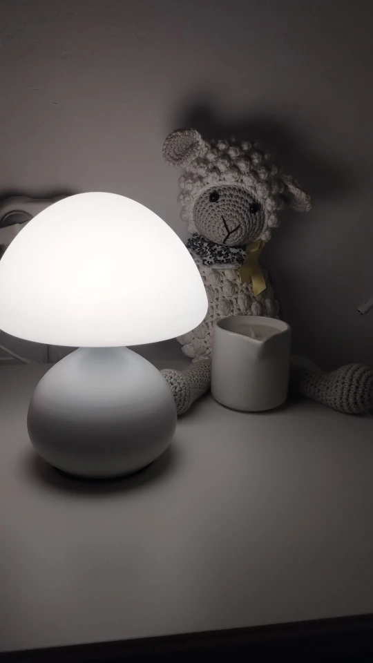 Modern USB-Powered Mushroom Table Lamp photo review