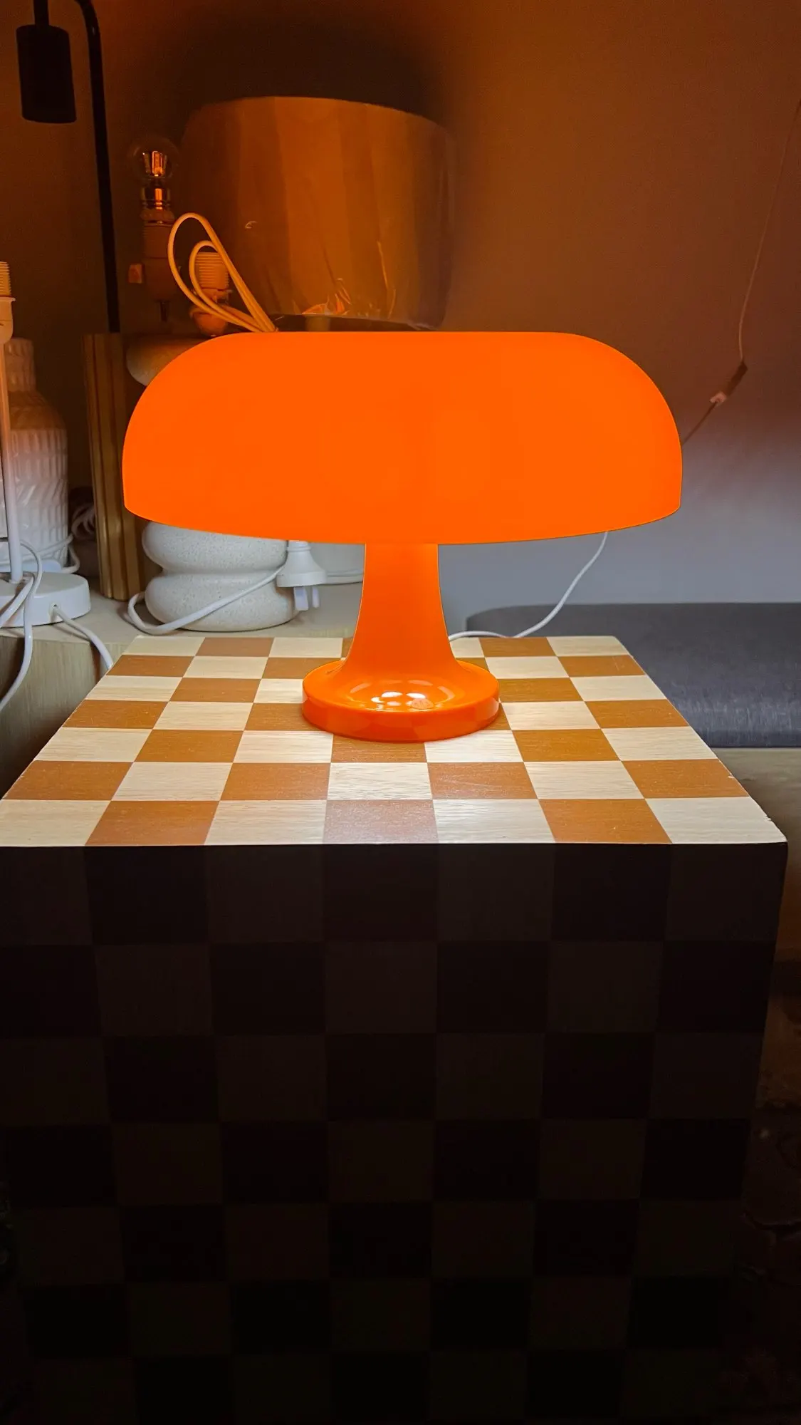 Wide Cap Mushroom Table Lamp photo review
