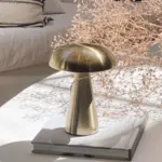 Metallic Style Rechargeable Mushroom Lamp photo review