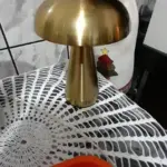 Metallic Style Rechargeable Mushroom Lamp photo review