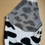 Sexy Backless Halter Turtleneck Virgin Killer Cow Print Sweater photo review