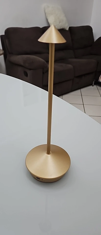 Big Base Small Cap Rechargeable Mushroom Table Lamp photo review