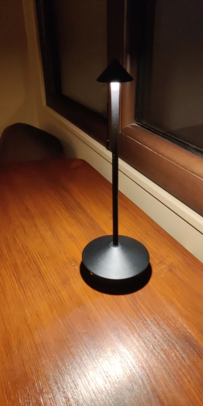 Big Base Small Cap Rechargeable Mushroom Table Lamp photo review