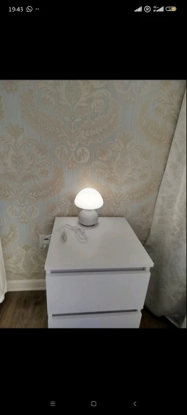Modern USB-Powered Mushroom Table Lamp photo review