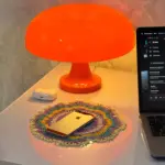 Wide Cap Mushroom Table Lamp photo review