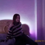 Pastel Goth Striped Purple Sweater Dress photo review