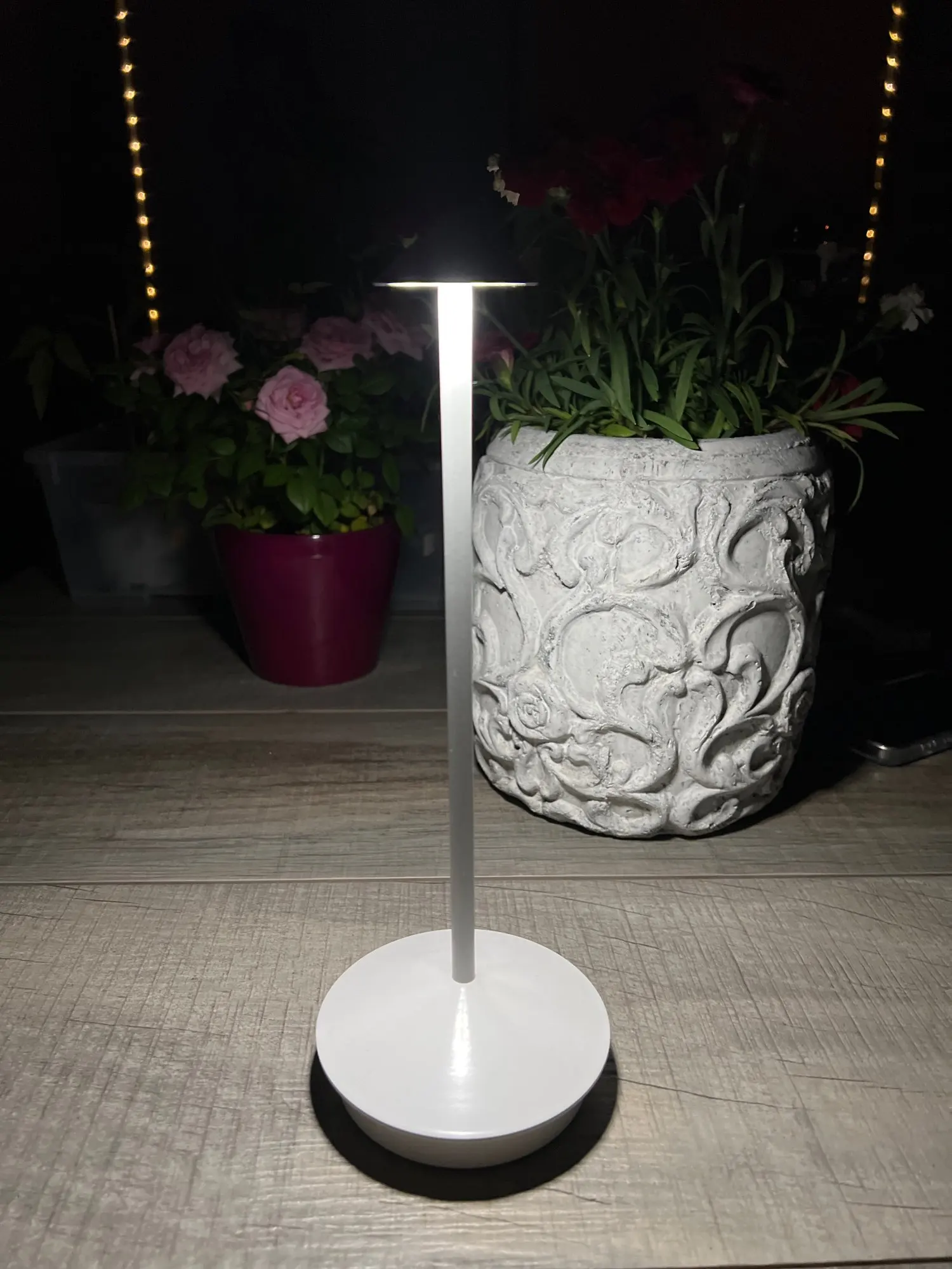 Big Base Small Cap Rechargeable Mushroom Table Lamp photo review