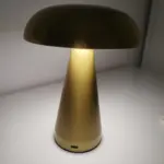 Metallic Style Rechargeable Mushroom Lamp photo review