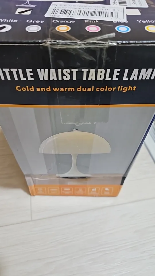 Click to view full screen Modern USB-Charged Mushroom Table Lamp photo review