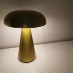 Metallic Style Rechargeable Mushroom Lamp photo review