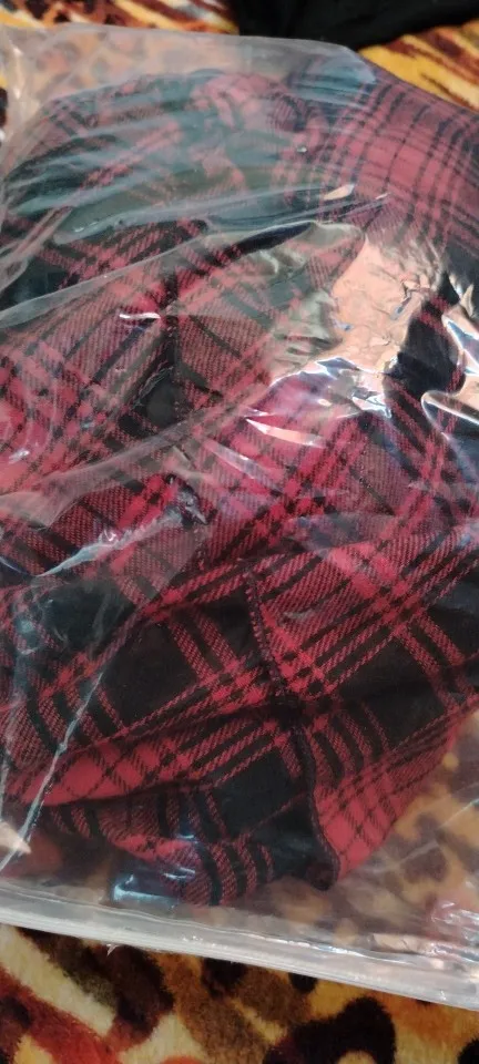 Cute Goth Red Plaid Dress photo review